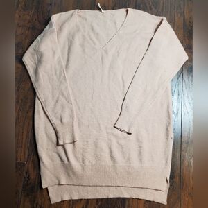 Wishlist Hi-Lo Boxy Pink Tunic soft sweater, size M/L